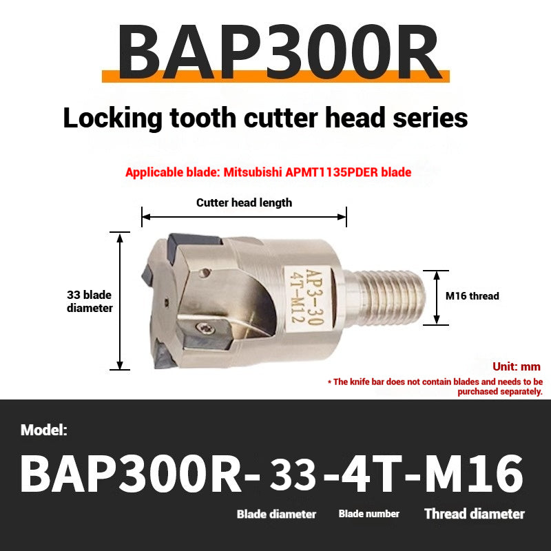 1147-Split BAP300R400R Interchangeable Anti-vibration Bar Locking Tooth Milling Head for APMT1135/1604 Inserts Shandong Denso Pricision Tools Co.,Ltd.